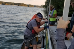 Seeber with his canoe that could go anywhere